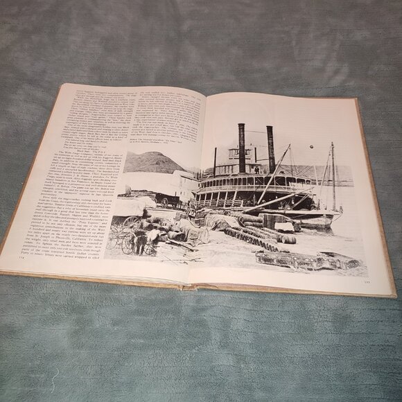 Large Illustrated Book The American West Royal Hassrick 1975 Explorers Cowboys - Picture 13 of 14